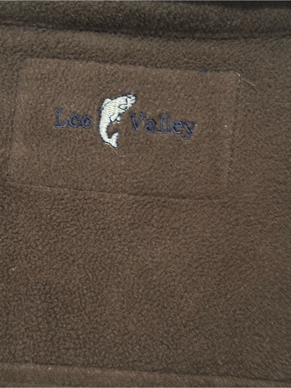 Men's Brown Full-Zip Fleece Jacket - Picture 5 of 6